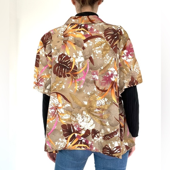EUC Vintage Alfred Dunner Abstract Floral Print Shirt - Picture 5 of 9